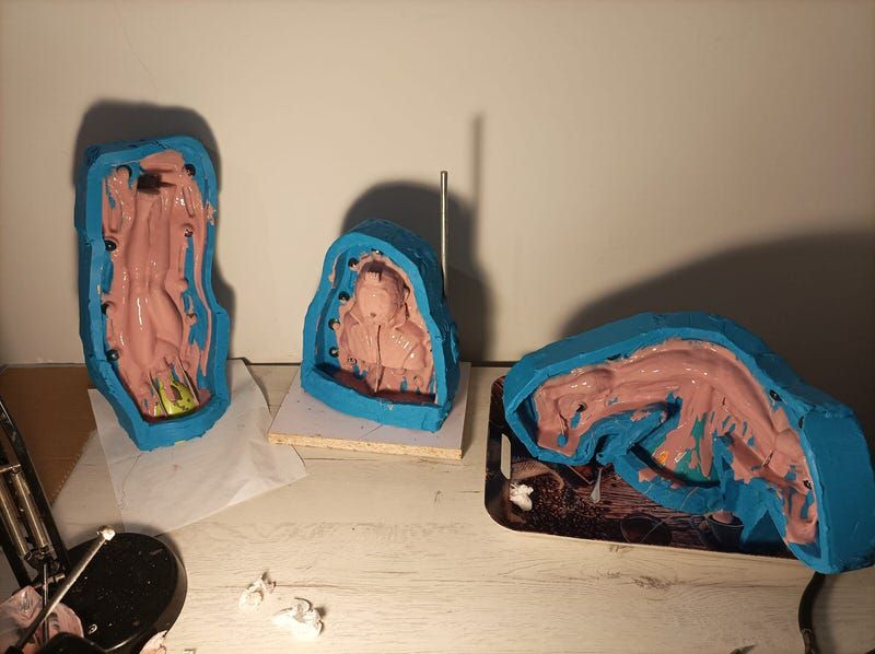 Trabajando en esculturas